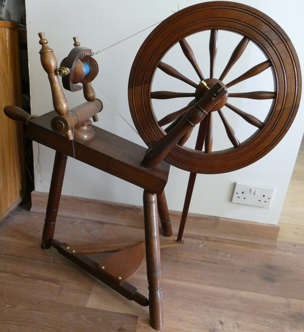 Granville Swanney saxony type spinning wheel